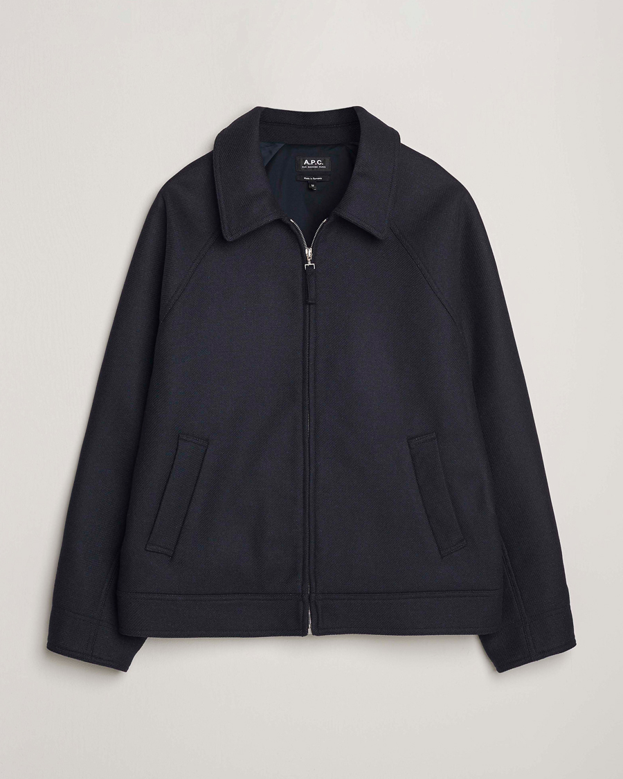 Homme | Manteaux Et Vestes | A.P.C. | Chase Wool Bomber Jacket Dark Navy