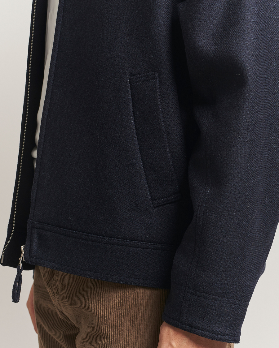 Homme | Manteaux Et Vestes | A.P.C. | Chase Wool Bomber Jacket Dark Navy