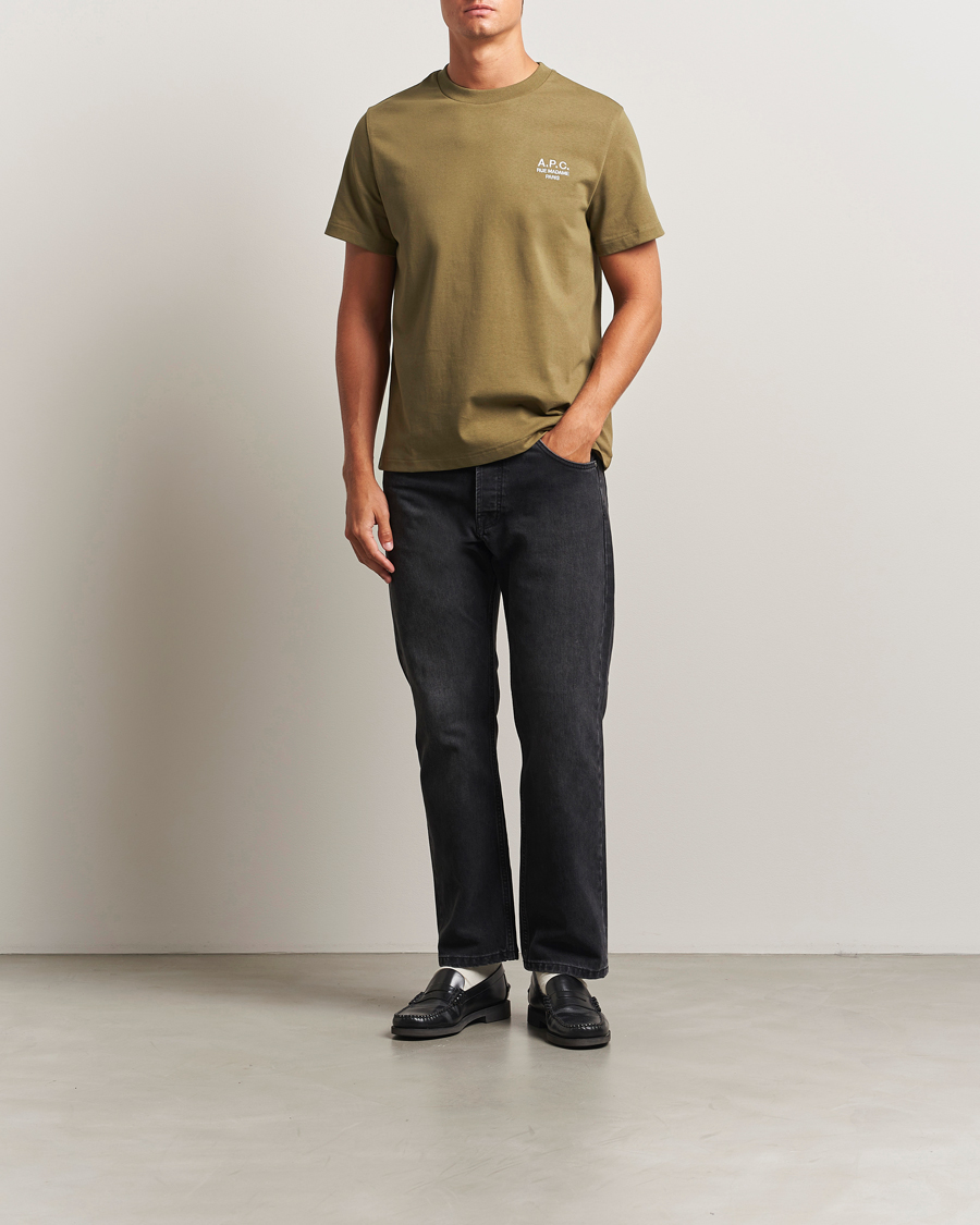 Homme | T-shirts | A.P.C. | Rue Madame T-Shirt Khaki Green