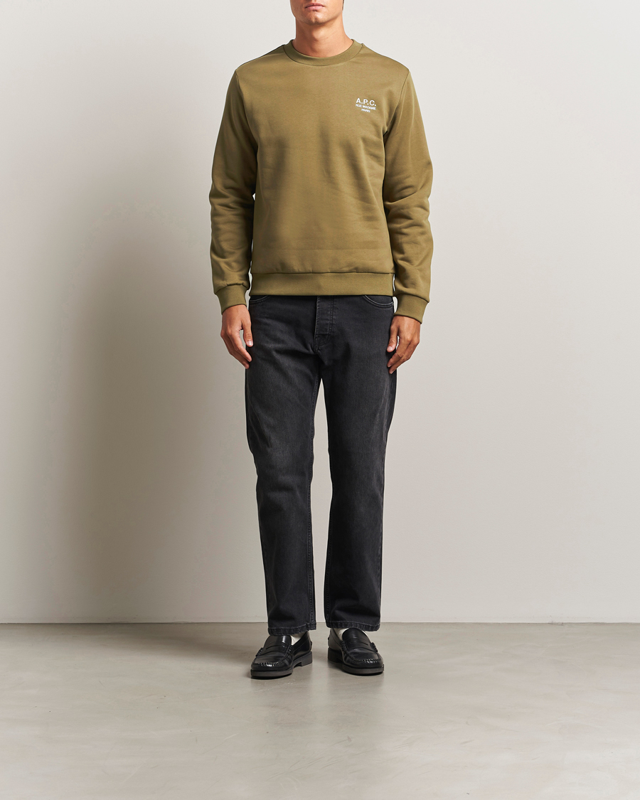 Homme | Pulls Et Tricots | A.P.C. | Rue Madame Sweatshirt Khaki Green