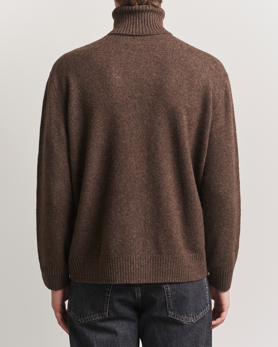 Homme | Pulls Et Tricots | A.P.C. | Mahe Yak Knitted Rollneck Marron Chine