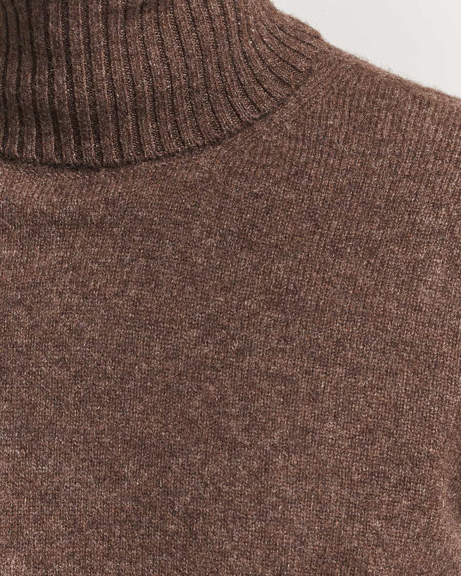 Homme | Pulls Et Tricots | A.P.C. | Mahe Yak Knitted Rollneck Marron Chine