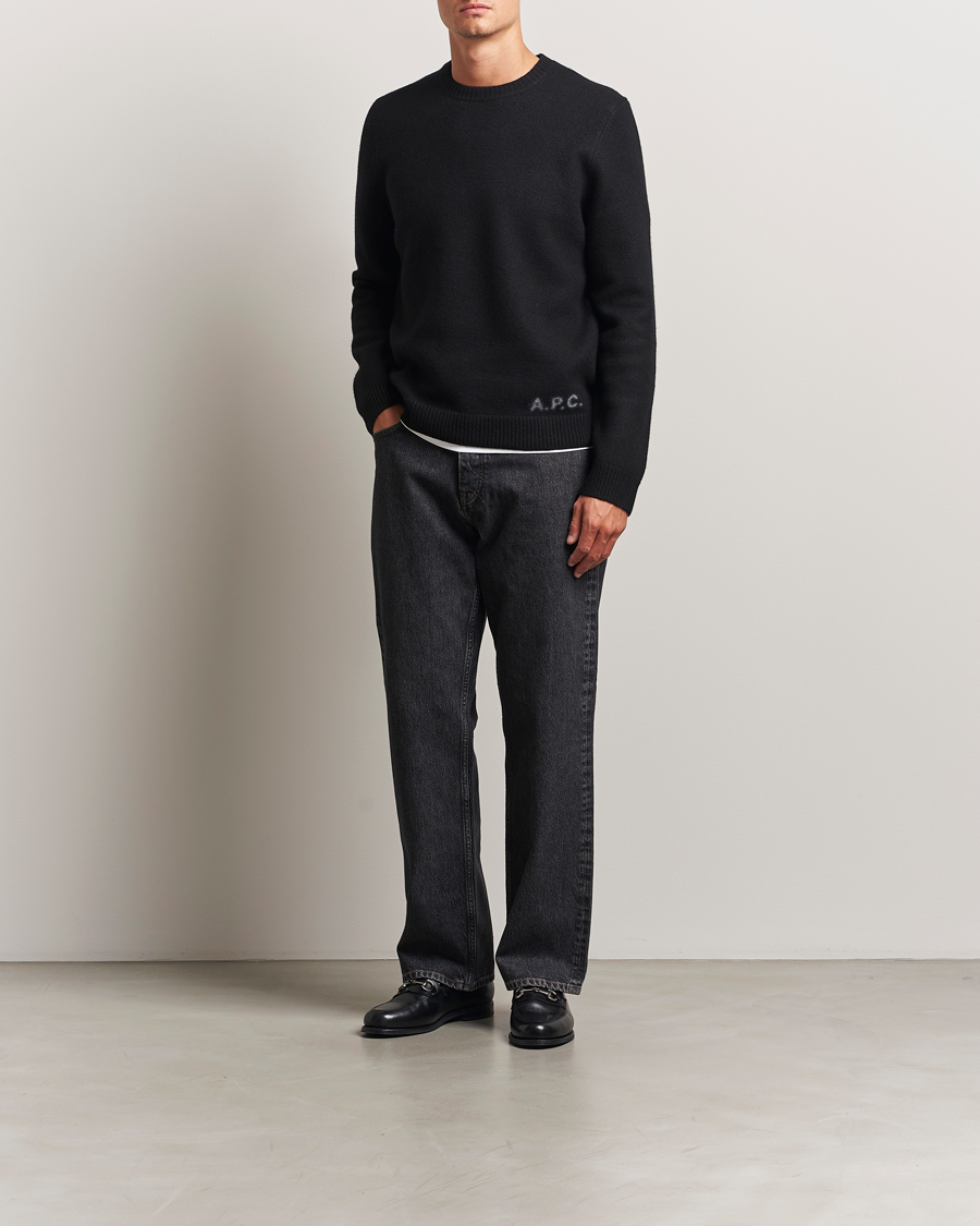 Homme | Pulls Et Tricots | A.P.C. | Edward Wool Knitted Sweater Black