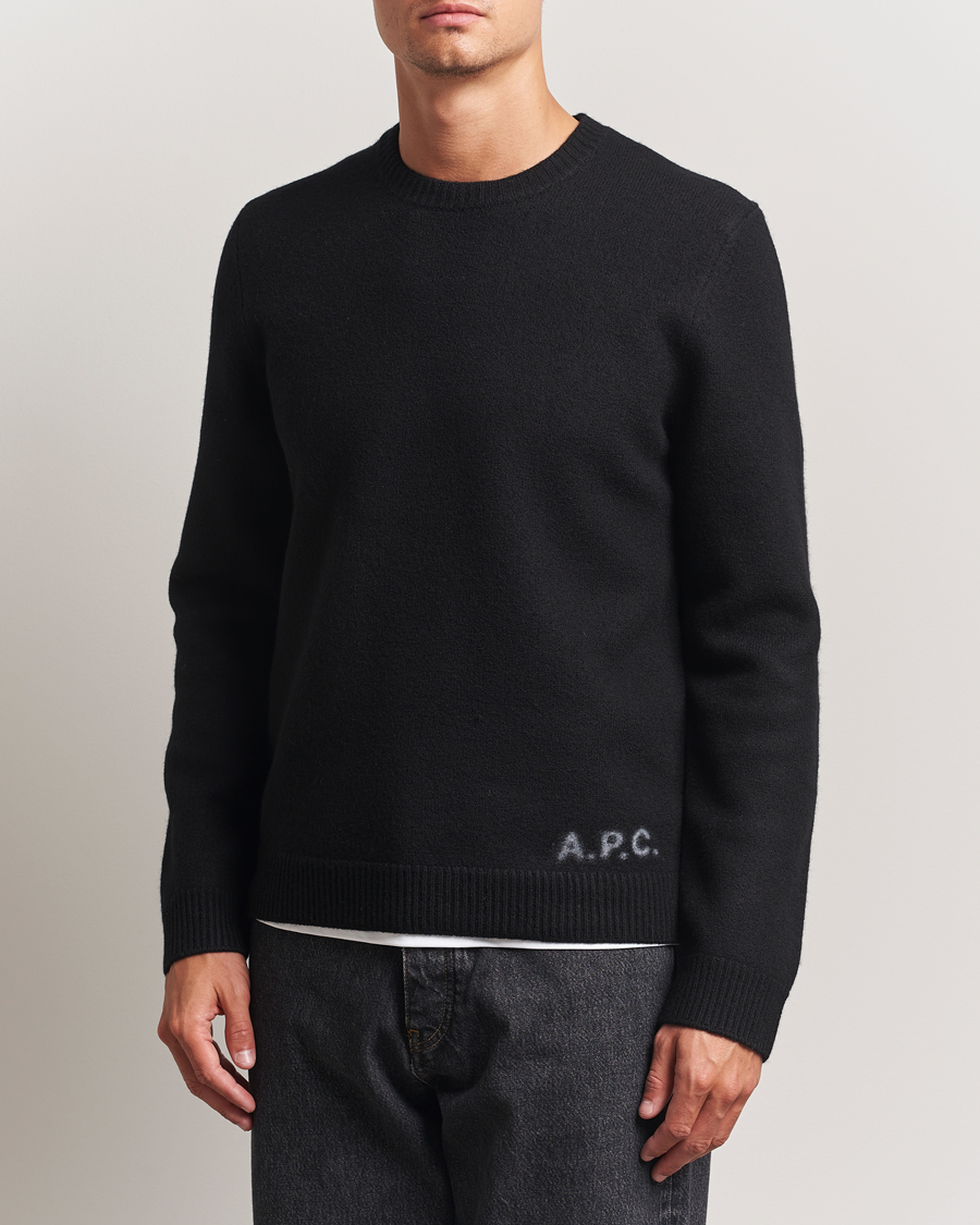 Homme | Pulls Et Tricots | A.P.C. | Edward Wool Knitted Sweater Black