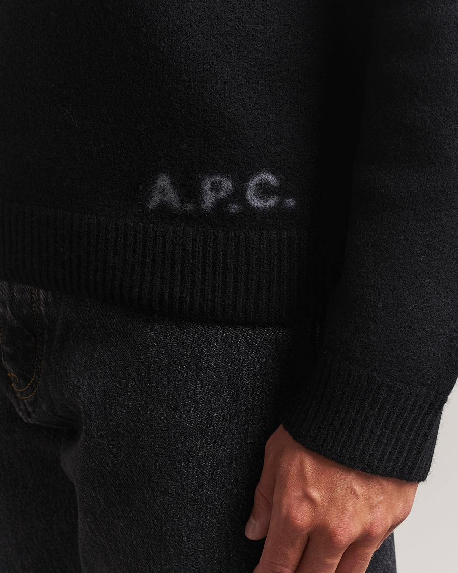 Homme | Pulls Et Tricots | A.P.C. | Edward Wool Knitted Sweater Black