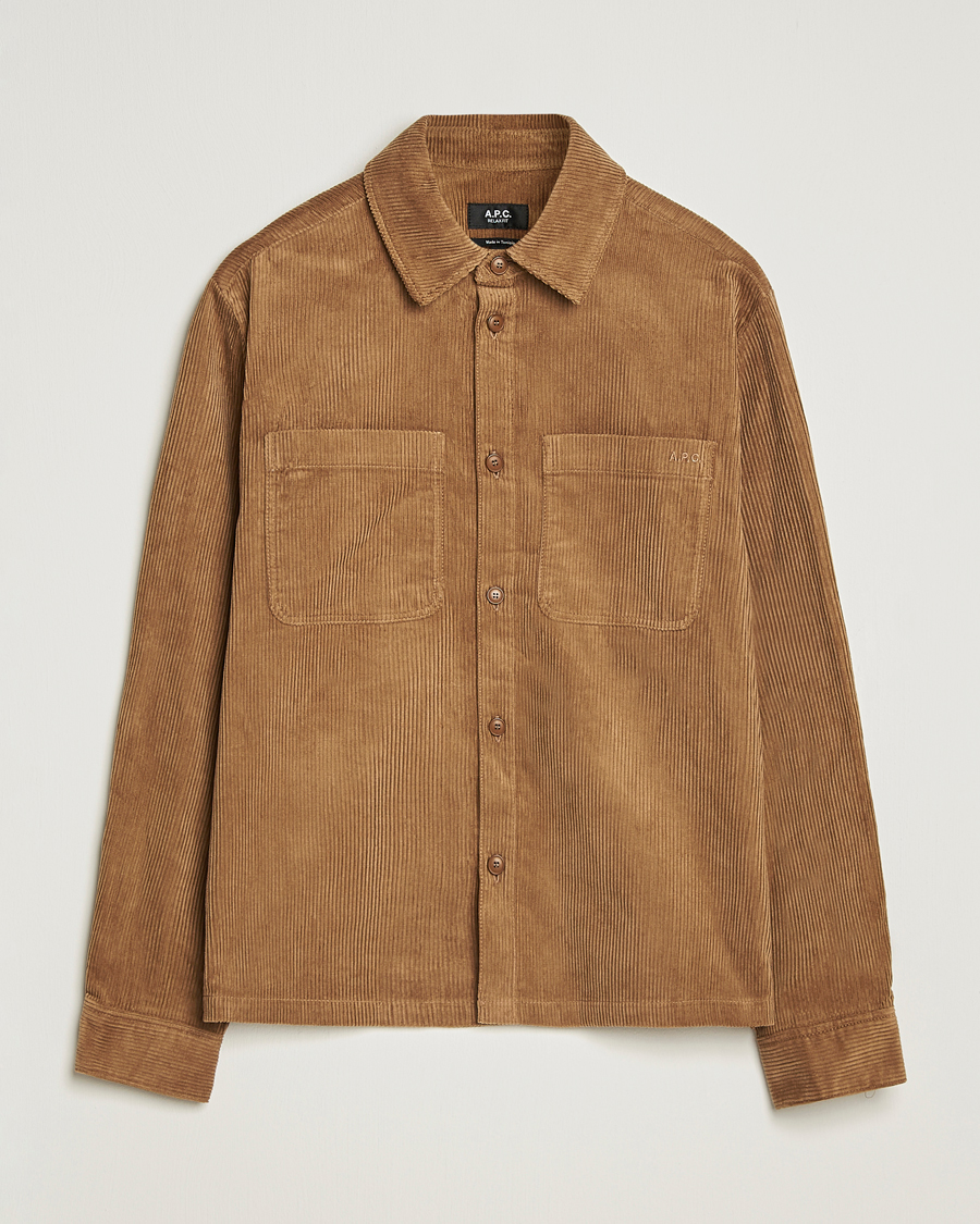 Homme | Chemises | A.P.C. | Leon Corduroy Overshirt Brown