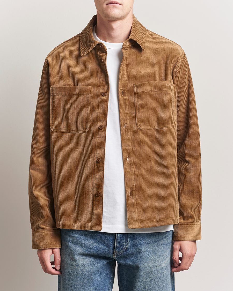 Homme | Chemises | A.P.C. | Leon Corduroy Overshirt Brown