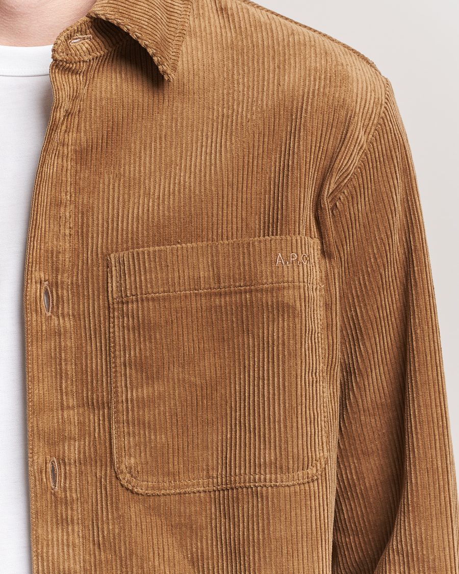 Homme | Chemises | A.P.C. | Leon Corduroy Overshirt Brown
