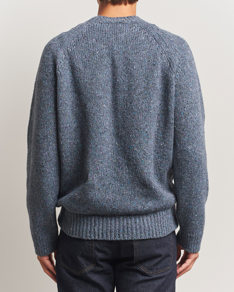 Homme | Pulls Et Tricots | A.P.C. | Harris Wool Knitted Sweater Blue Grey
