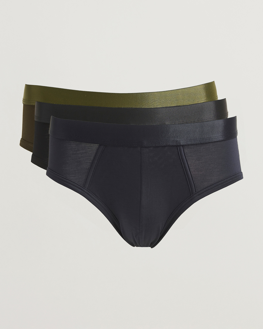 Homme | Sous-Vêtements Et Chaussettes | CDLP | 3-Pack Y-Brief Black/Navy/Olive