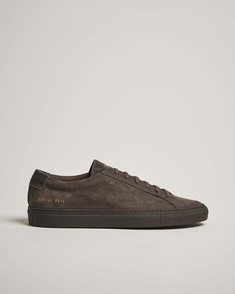 Homme | Common Projects Original Achilles Nubuck Sneaker Charcoal | Common Projects | Original Achilles Nubuck Sneaker Charcoal