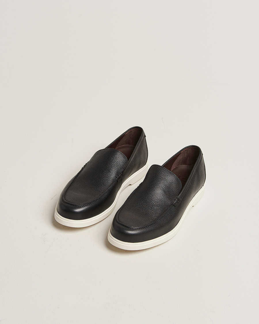 Homme | Loafers | Loake 1880 | Tuscany Grained Leather Loafers Black