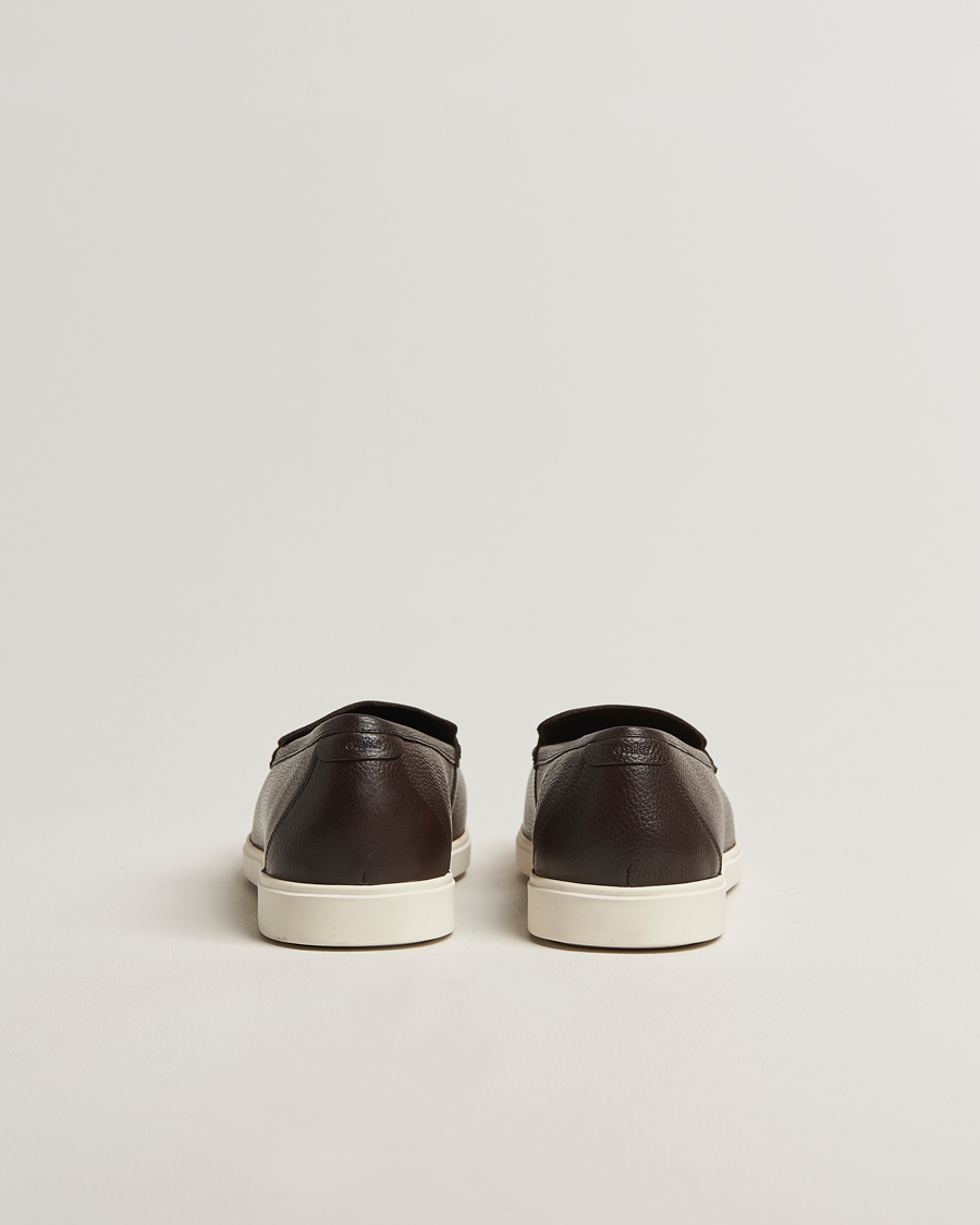Homme | Loafers | Loake 1880 | Tuscany Grained Leather Loafers Dark Brown