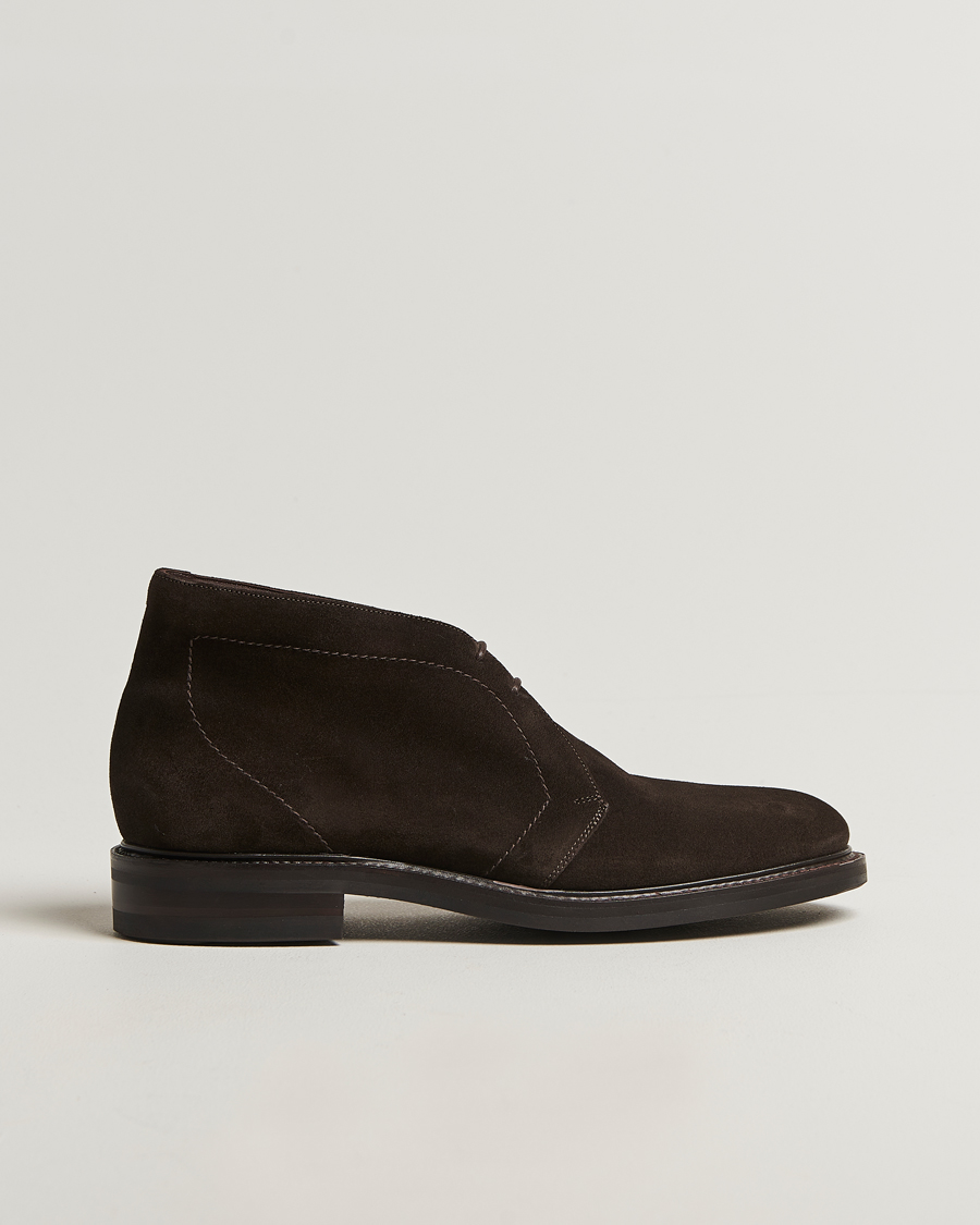 Homme | Bottes | Loake 1880 | Berkeley Suede Boot Dark Brown
