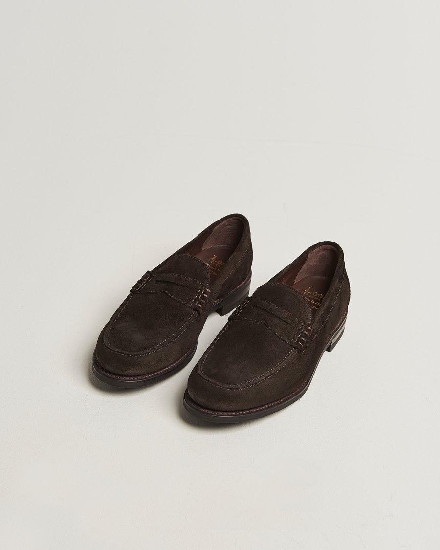 Homme | Loafers | Loake 1880 | Kingscliffe Suede Loafer Dark Brown