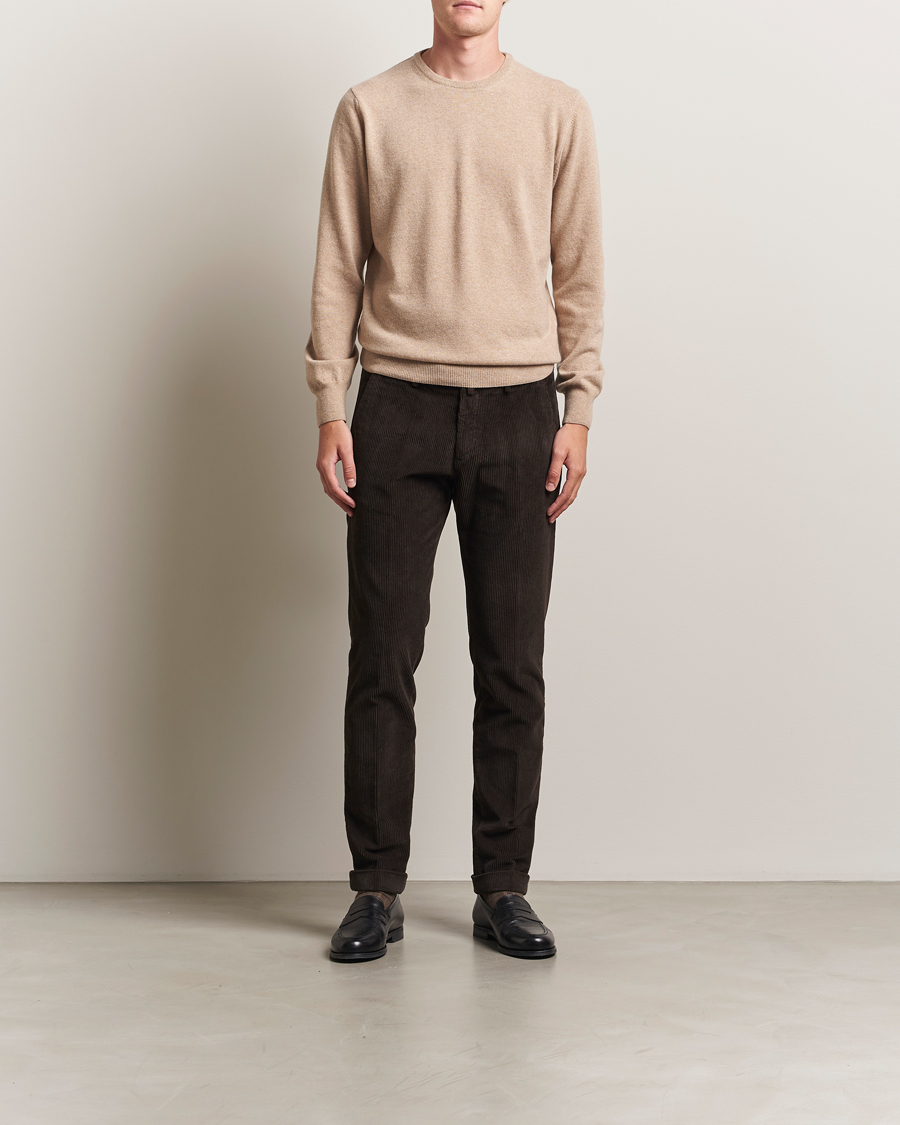 Homme | Pulls Et Tricots | Morgano | Wool/Cashmere Crewneck Beige