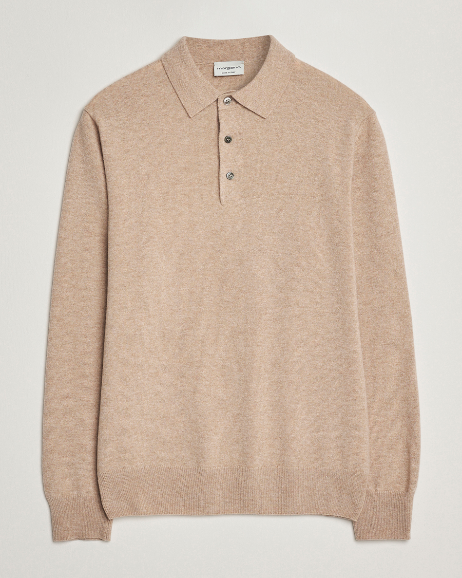 Homme | Pulls Et Tricots | Morgano | Wool/Cashmere Polo Beige