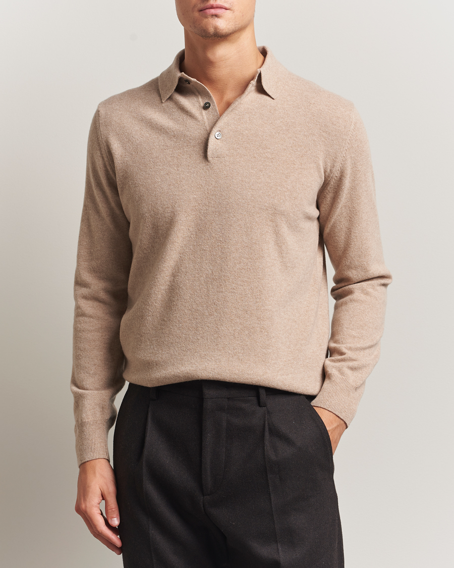 Homme | Pulls Et Tricots | Morgano | Wool/Cashmere Polo Beige