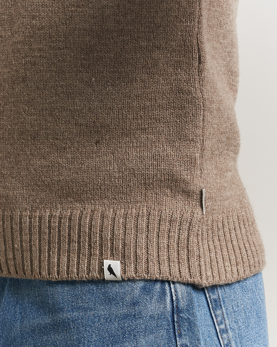 Homme | Pulls Et Tricots | Peregrine | Maker's Stitch Merino Crew Light Brown
