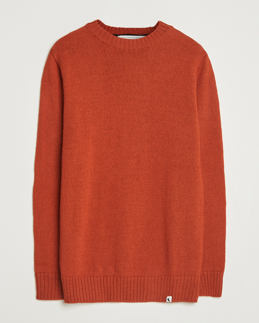 Homme | Pulls Et Tricots | Peregrine | Maker's Stitch Merino Crew Orange