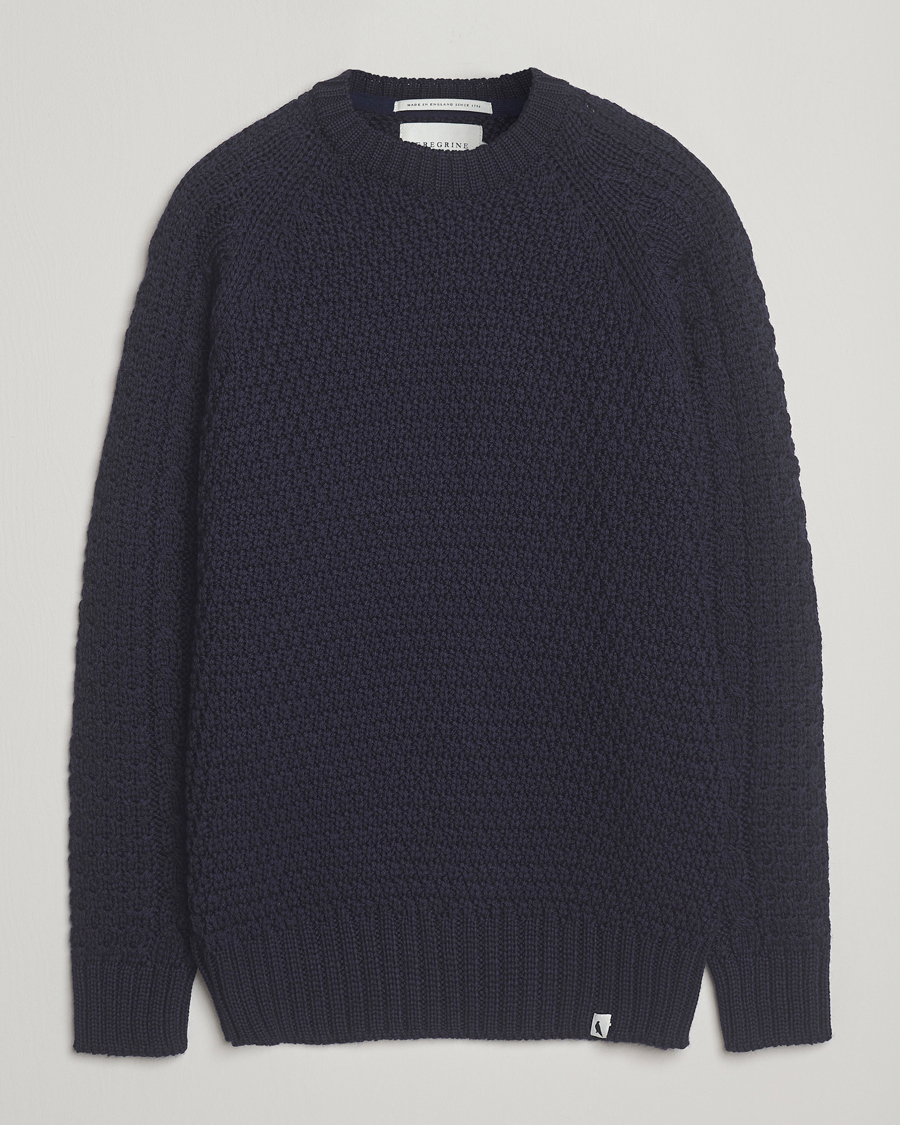 Homme | Pulls Et Tricots | Peregrine | Winston Merino Crew Navy