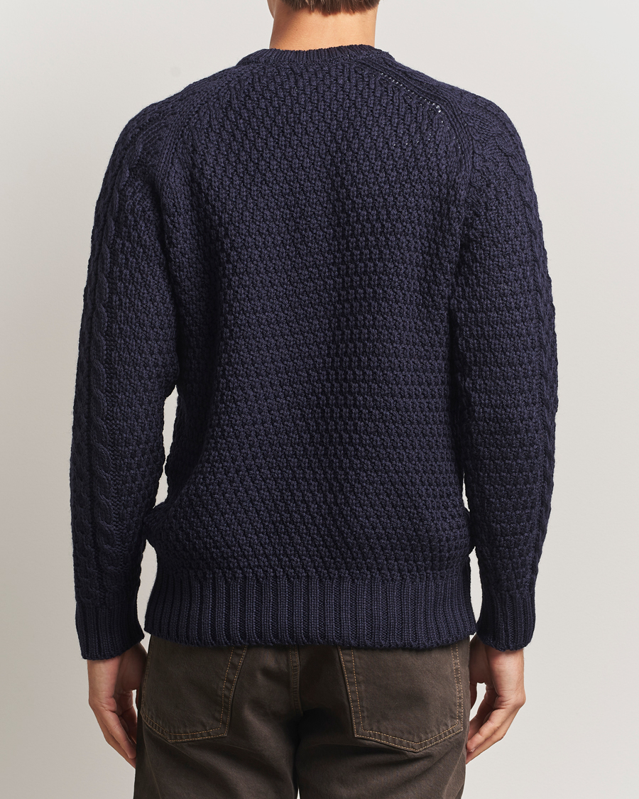 Homme | Pulls Et Tricots | Peregrine | Winston Merino Crew Navy