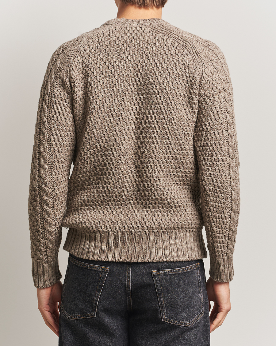 Homme | Pulls Et Tricots | Peregrine | Winston Merino Crew Light Brown