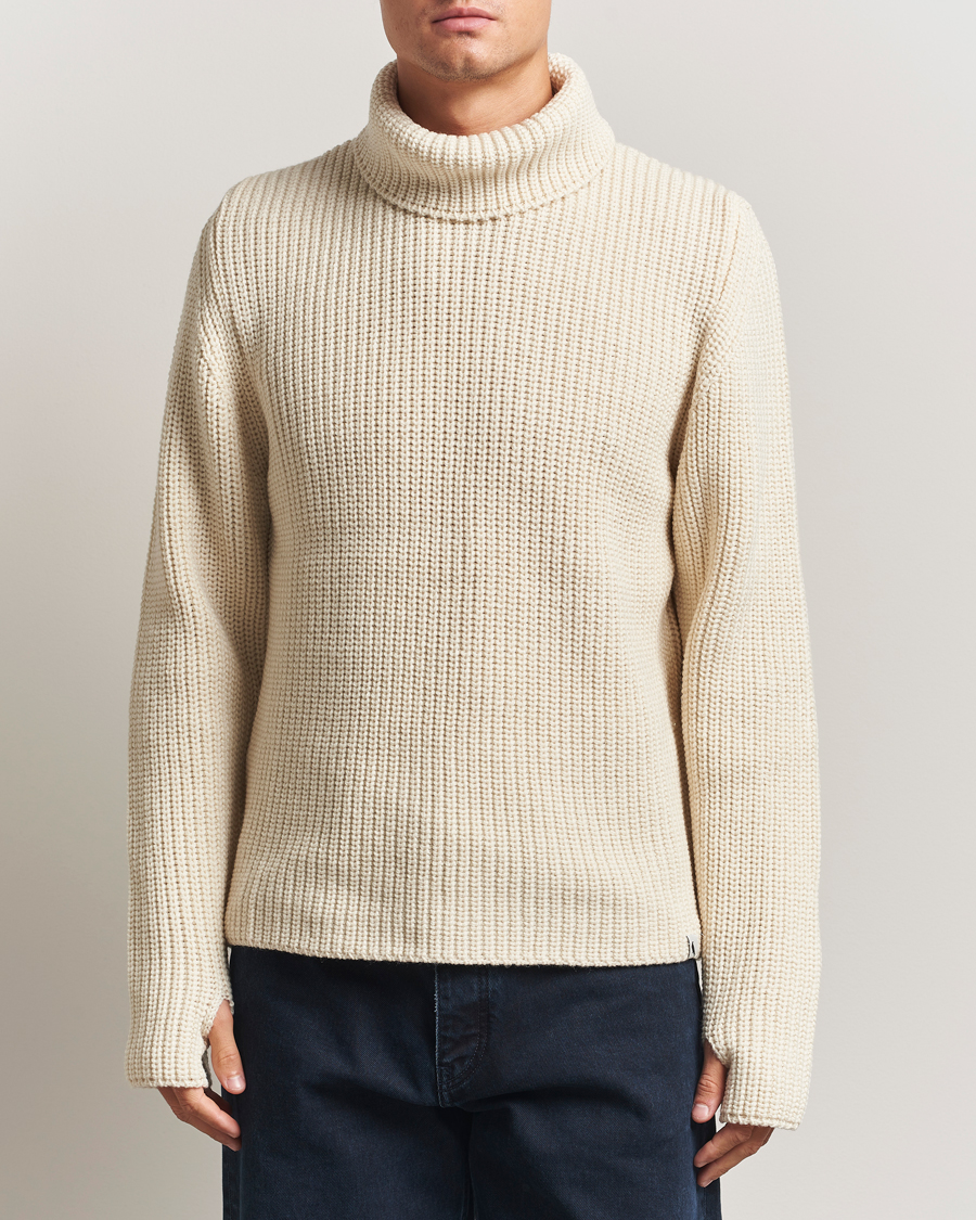 Homme | Pulls Et Tricots | Peregrine | Wilkinson Knitted Merino Rollneck Ecru