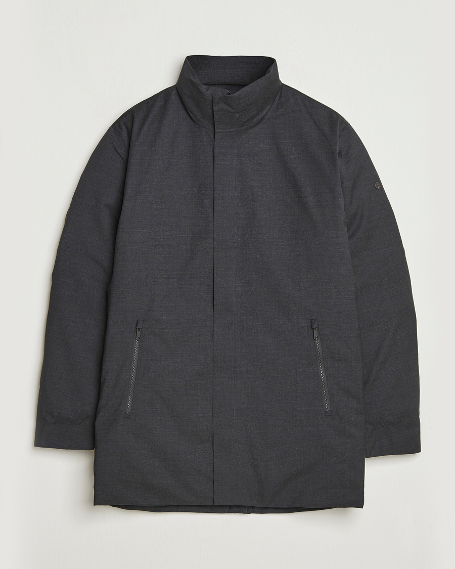 Homme | Manteaux Et Vestes | Scandinavian Edition | Axis Loro Piana Padded Coat Dark Grey Melange