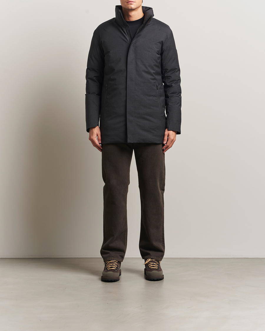 Homme | Manteaux Et Vestes | Scandinavian Edition | Axis Loro Piana Padded Coat Dark Grey Melange