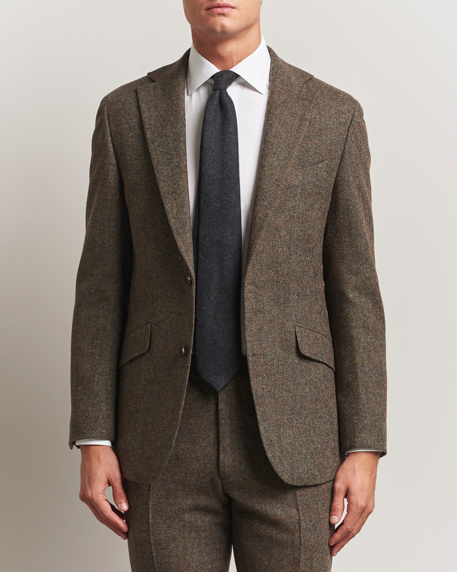 Homme | Blazers | Walker Slater | Edward Shetland Wool Donegal Blazer Dark Green