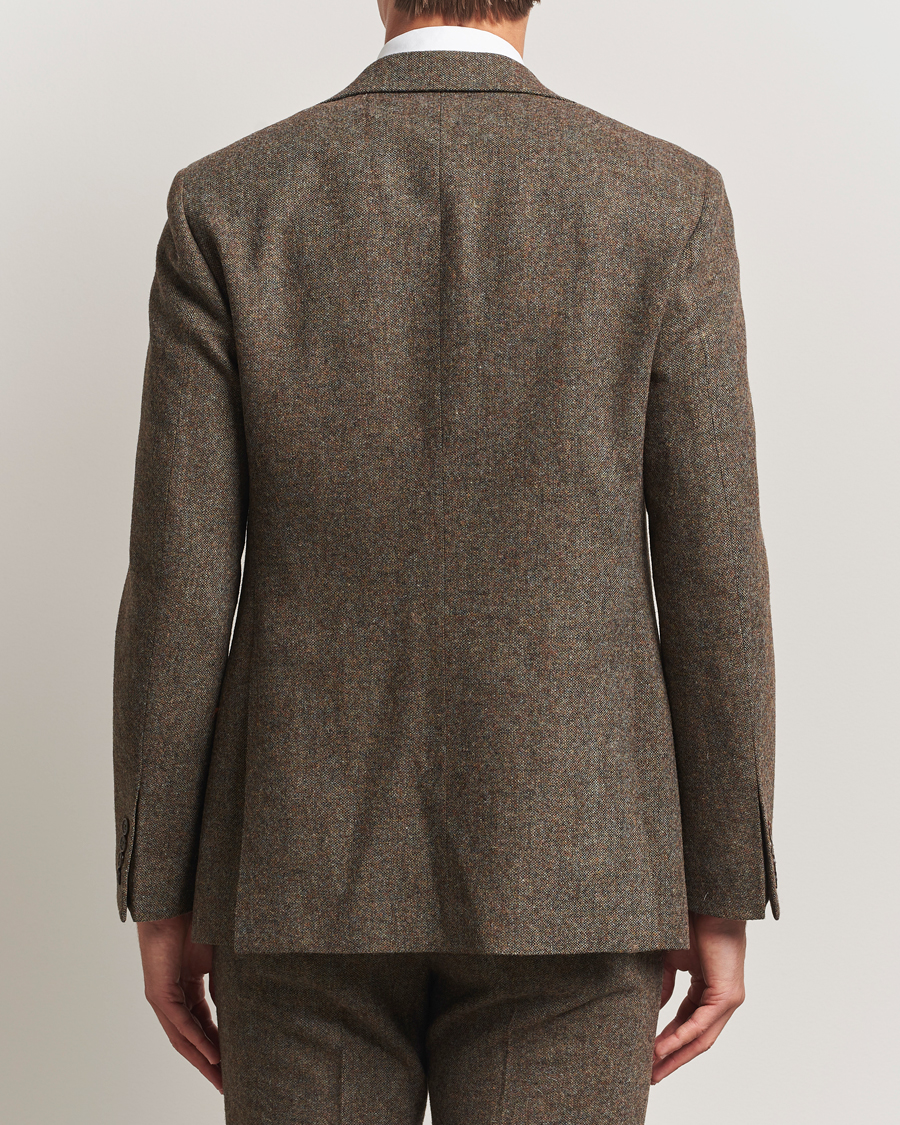 Homme | Blazers | Walker Slater | Edward Shetland Wool Donegal Blazer Dark Green