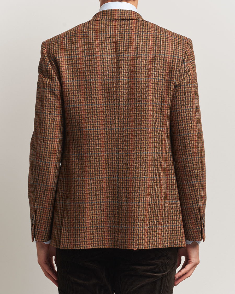 Homme | Blazers | Walker Slater | Edward Lambswool Dogtooth Blazer Brown
