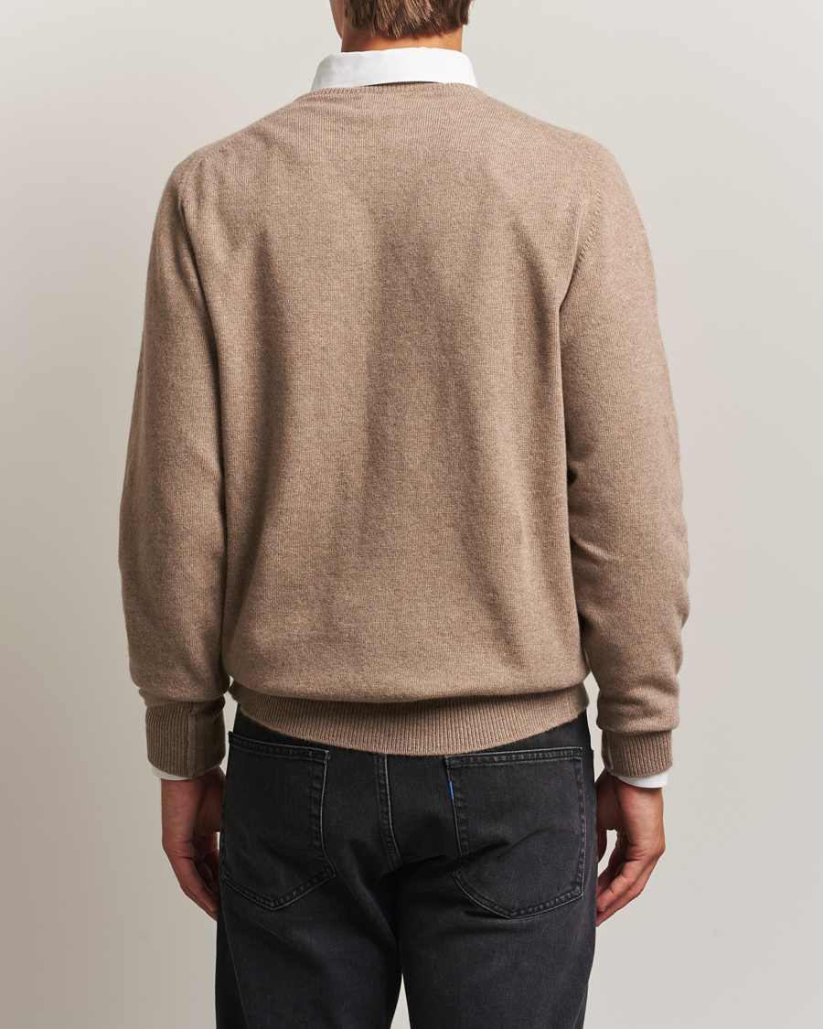 Homme | Pulls Et Tricots | William Lockie | Melrose Cashmere Crew Neck Dark Natural