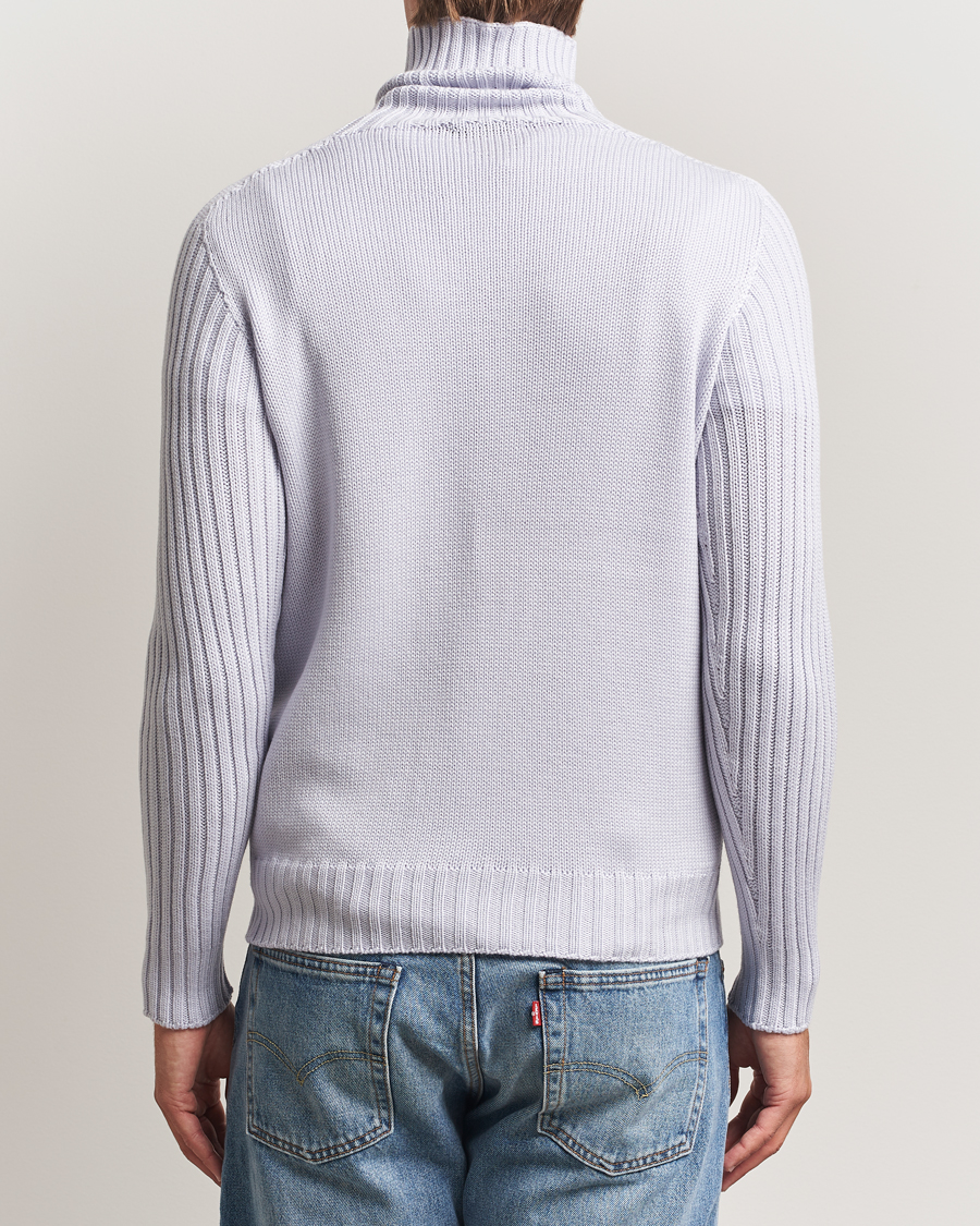 Homme | Pulls Et Tricots | Gran Sasso | Rainwool Rollneck Light Purple Melange