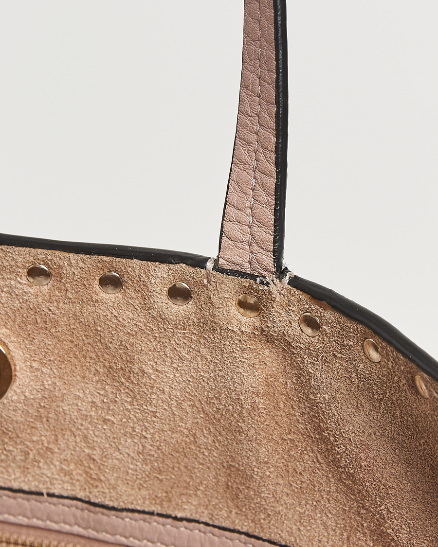 Homme | Valentino Pre-Owned Medium Rockstud Tote Bag Poudre | Valentino Pre-Owned | Medium Rockstud Tote Bag Poudre