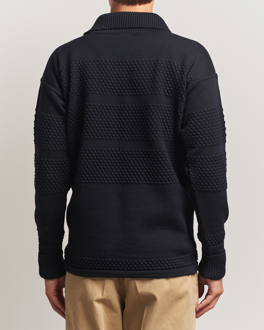 Homme | Pulls Et Tricots | S.N.S. Herning | Fisherman Short Zip Navy Blue