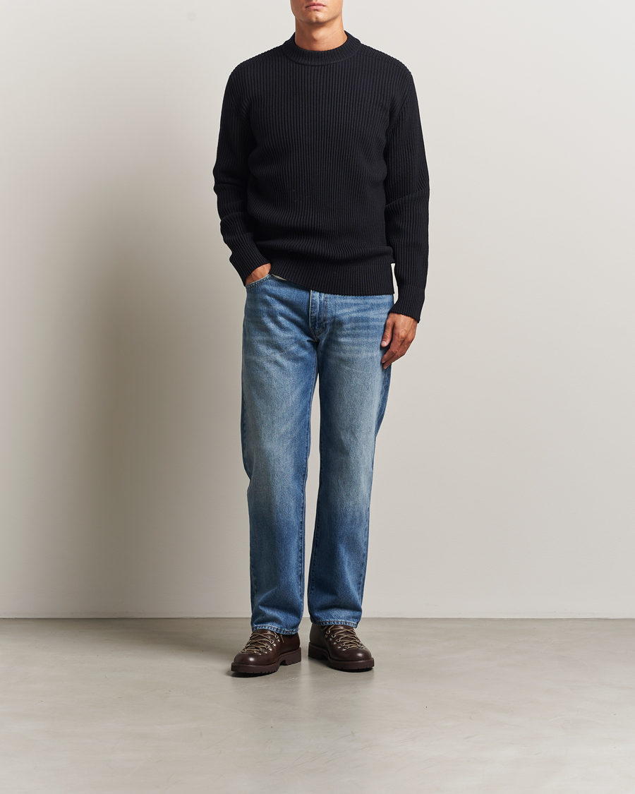 Homme | Pulls Et Tricots | S.N.S. Herning | Fender Wool Crew Neck Navy