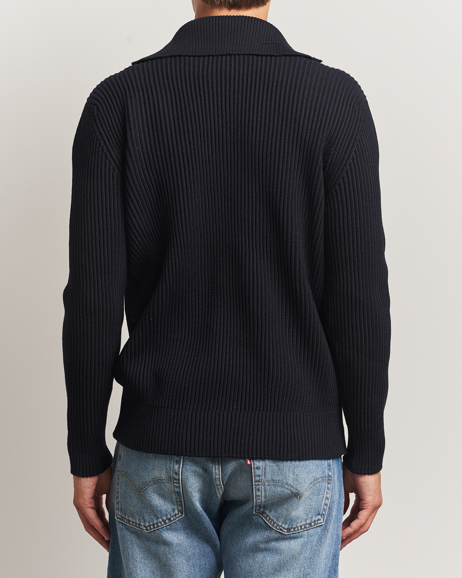 Homme | Pulls Et Tricots | S.N.S. Herning | Fender Short Zip Navy Blue