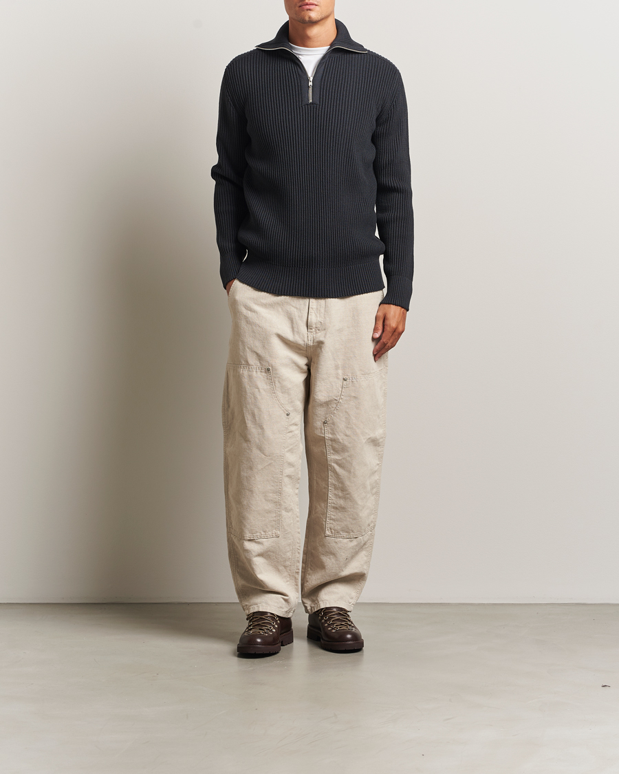 Homme | Pulls Et Tricots | S.N.S. Herning | Fender Wool Half-Zip Molten Grey