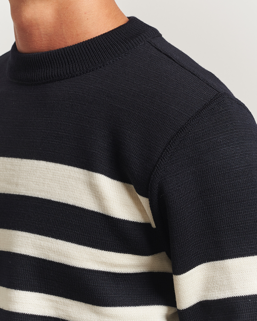 Homme | Pulls Et Tricots | S.N.S. Herning | Given Wool Crew Neck Navy/White