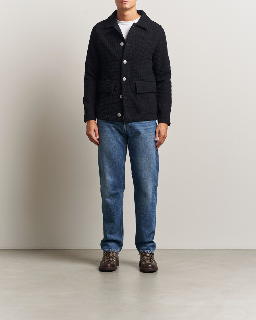 Homme | Pulls Et Tricots | S.N.S. Herning | Wool Chore Jacket Navy