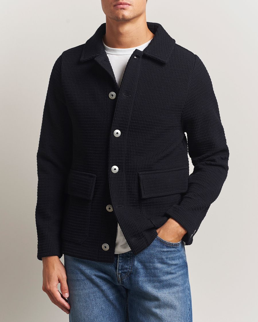 Homme | Pulls Et Tricots | S.N.S. Herning | Wool Chore Jacket Navy