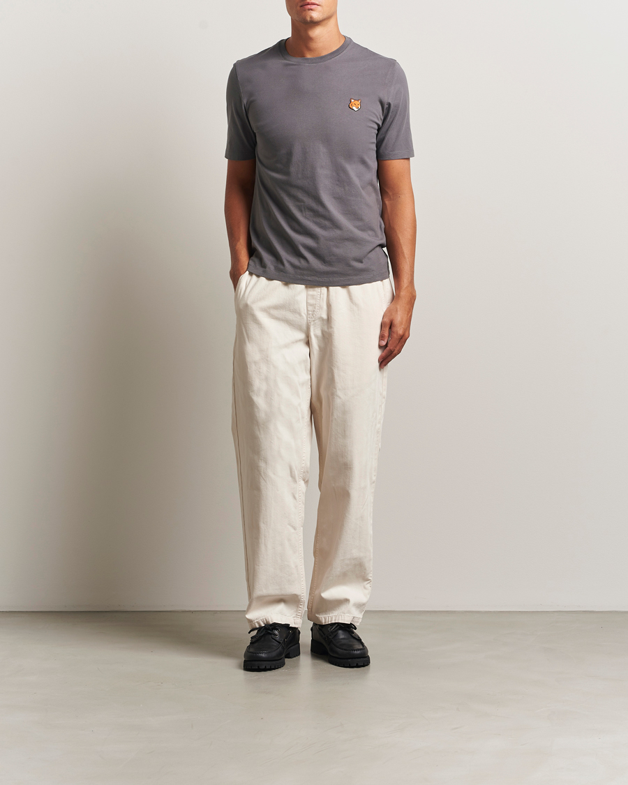 Homme | T-shirts | Maison Kitsuné | Fox Head T-Shirt Charcoal