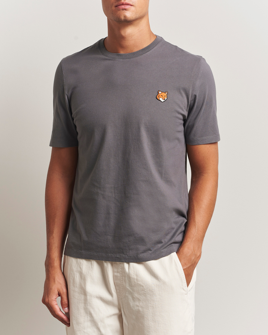 Homme | T-shirts | Maison Kitsuné | Fox Head T-Shirt Charcoal