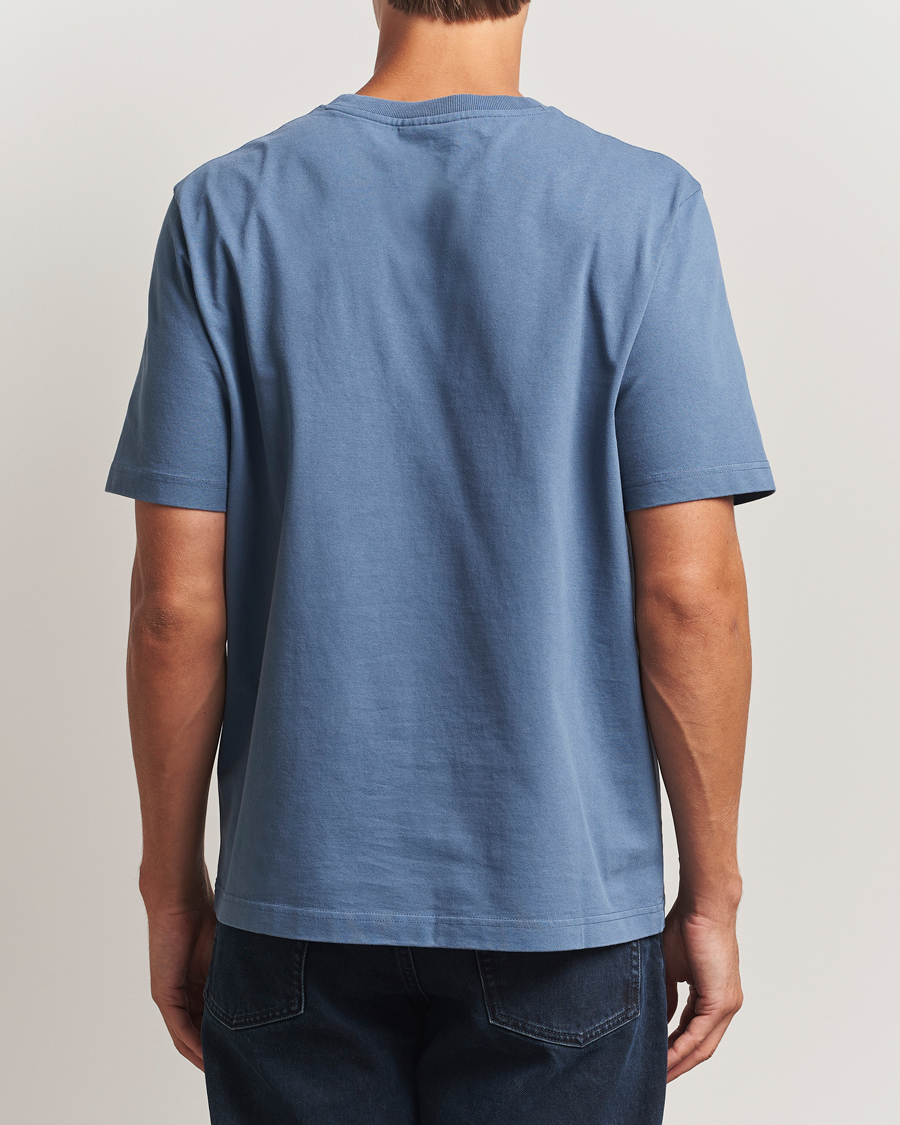 Homme | T-shirts | Maison Kitsuné | Grey Fox Head T-Shirt Seine Blue