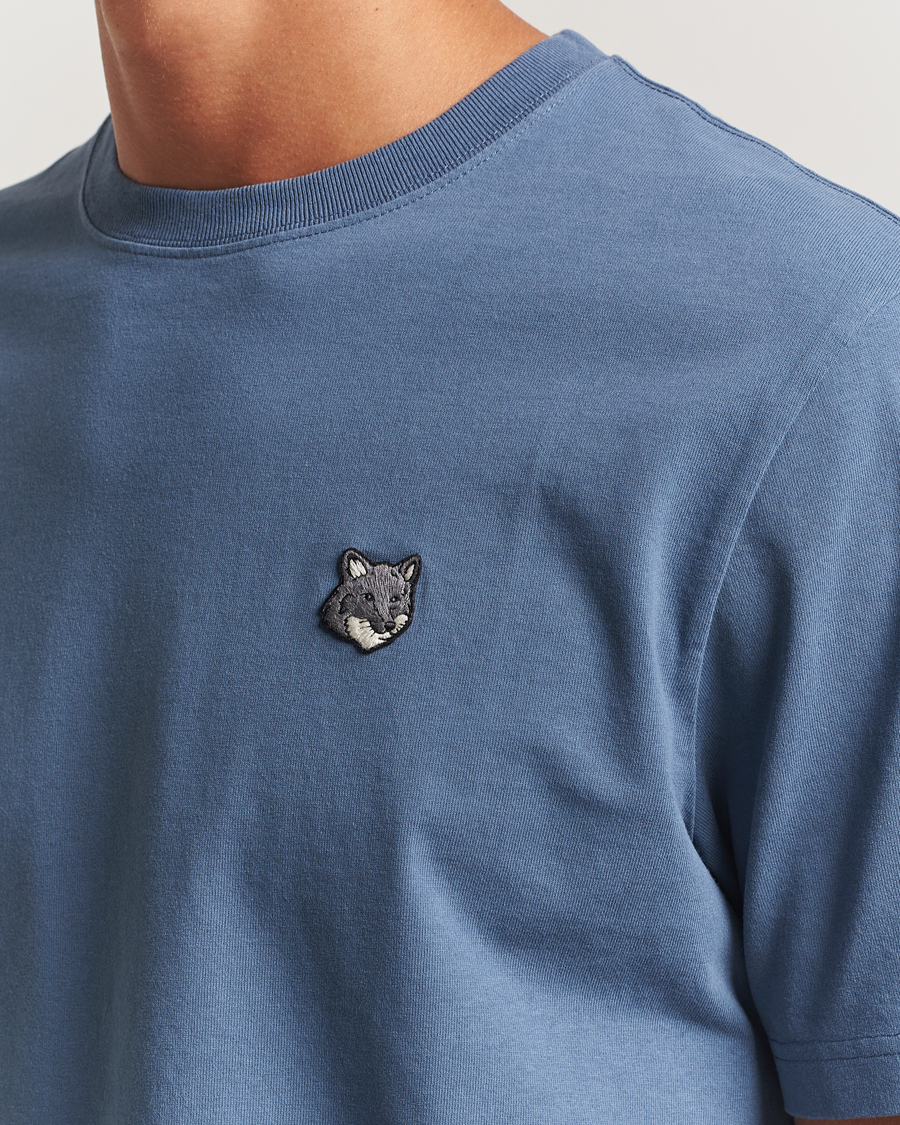 Homme | T-shirts | Maison Kitsuné | Grey Fox Head T-Shirt Seine Blue