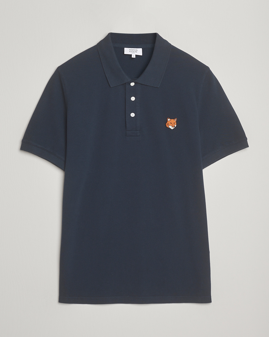 Homme | Polos | Maison Kitsuné | Fox Head Polo Classic Navy