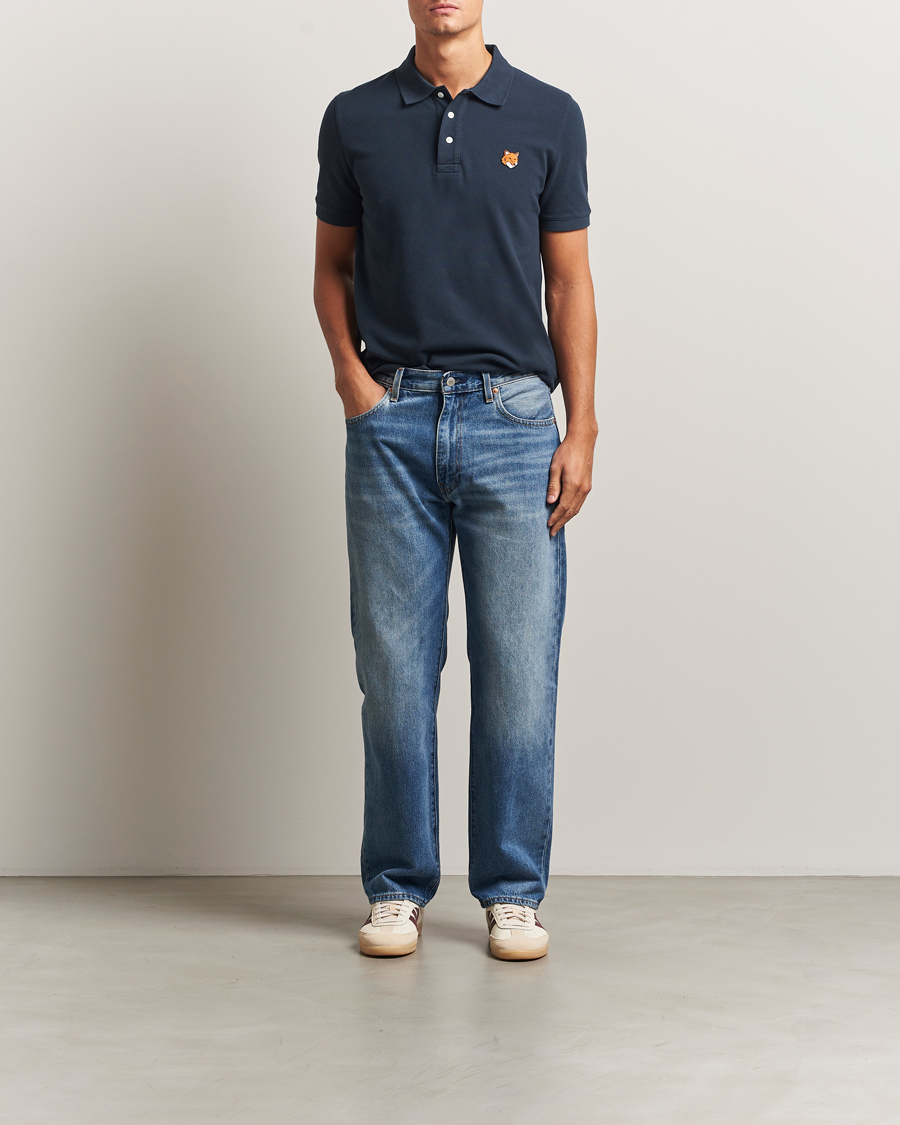 Homme | Polos | Maison Kitsuné | Fox Head Polo Classic Navy