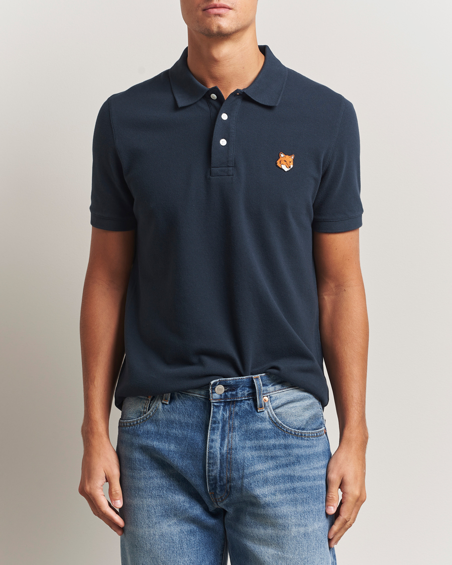 Homme | Polos | Maison Kitsuné | Fox Head Polo Classic Navy